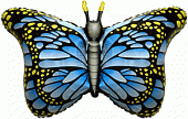 Бабочка крылья голубые /Flexmetal